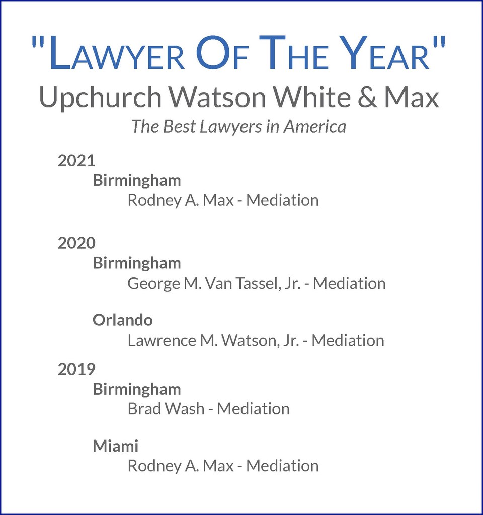 A small part of our "Lawyer of the Year" record