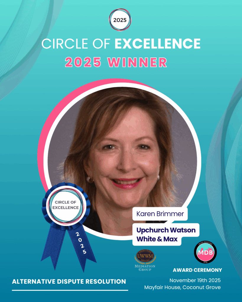 Mediator Karen Brimmer is 2025 MDB Circle of Excellence winner.