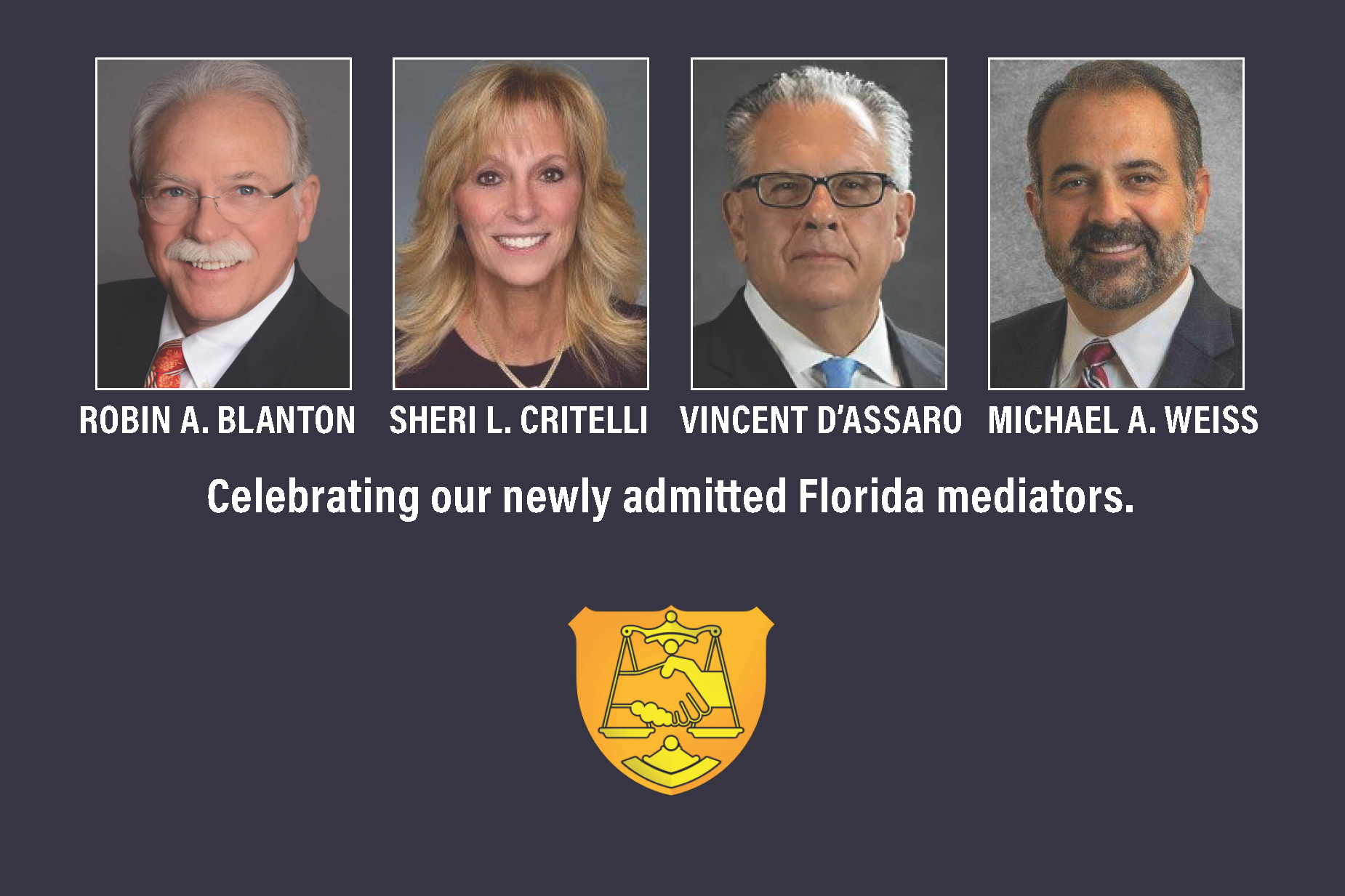 2026 Inductees into the National Academy of Distinguished Neutrals