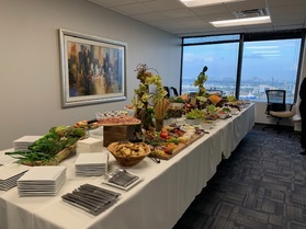 The spread at the UWWM grand opening reception.