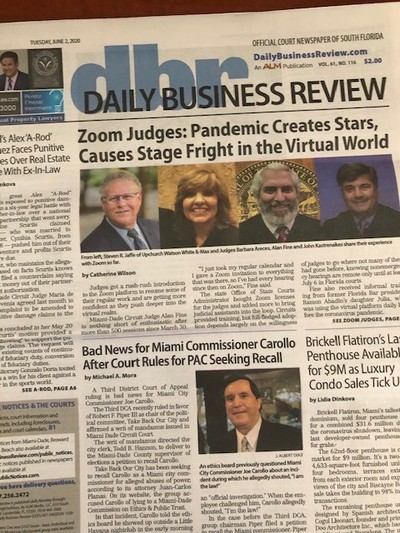 Steve Jaffe Talks about Mediation by Zoom with Daily Business Review