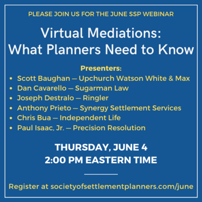 Mediator Scott Baughan to Discuss Zoom Mediation for Society of Settlement Planners on June 4