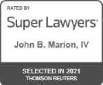 Mediator John B. Marion was selected for the 2021 Florida Super Lawyers list.