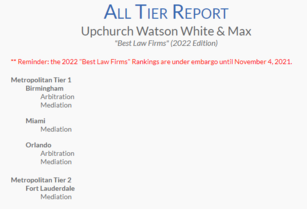View of UWWM's "Best Law Firms" Report