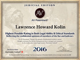 Judicial edition of Martindale-Hubbell AV Preeminent designation