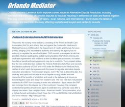 Lawrence Kolin's Orlando Mediator blog