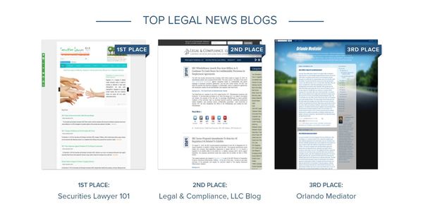 Expert Institute Voters Proclaim Lawrence Kolin's "Orlando Mediator" One of Best Legal News Blogs