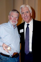 John R. Rodman, right, 2019 president of the ABOTA Foundation, presented the Founders Award to mediator Bob Cole, calling Bob a "rock star." He said, "No one has worked more tirelessly and selflessly to promote participation in the ABOTA Foundation than Bob. He is a true advocate for the Seventh Amendment and a great friend to the ABOTA Foundation."