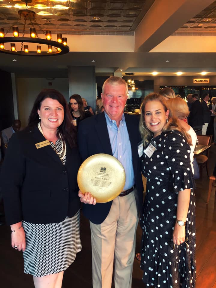 Bob Cole is flanked by fellow UWWM mediators Renee Thompson, left, and Brenda Newman.