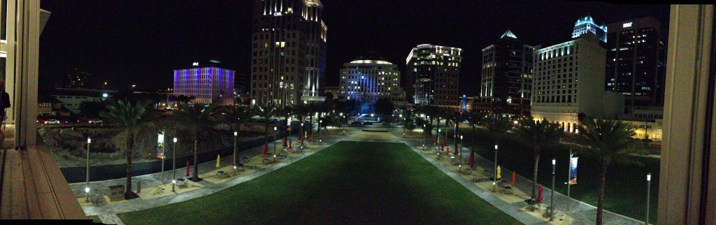 Phillips Center panorama, shot by mediator Jeffrey M. Fleming.